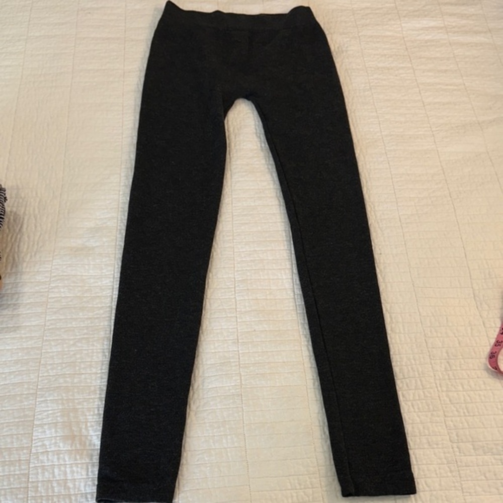 Just One Medium Sweater Tight Heathered Gray Black EUC